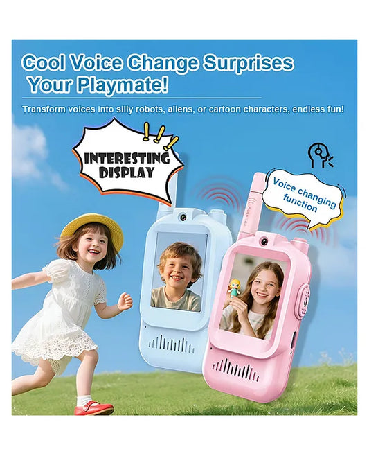 Kids Video Walkie Talkie Toy with 2-Inch Screen & 2-Way Video Call