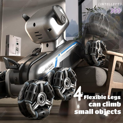 8WD Smart RC Robot Dog Stunt Car – Gesture & Remote Control with LED Lights and Music